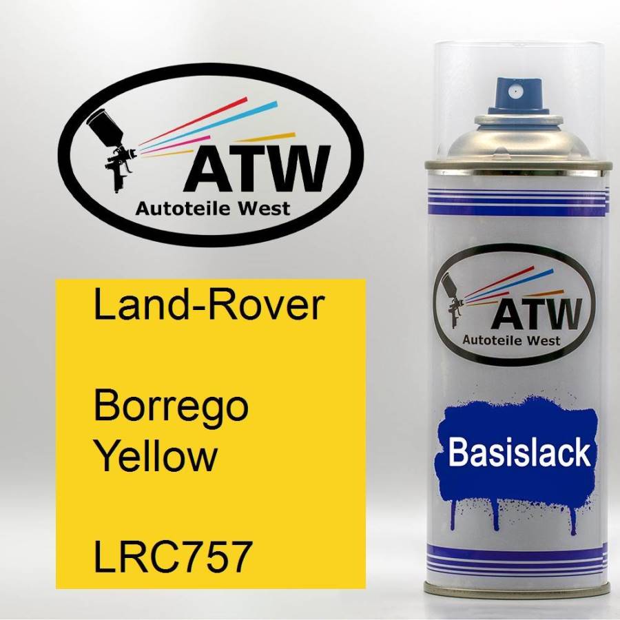 Land-Rover, Borrego Yellow, LRC757: 400ml Sprühdose, von ATW Autoteile West.